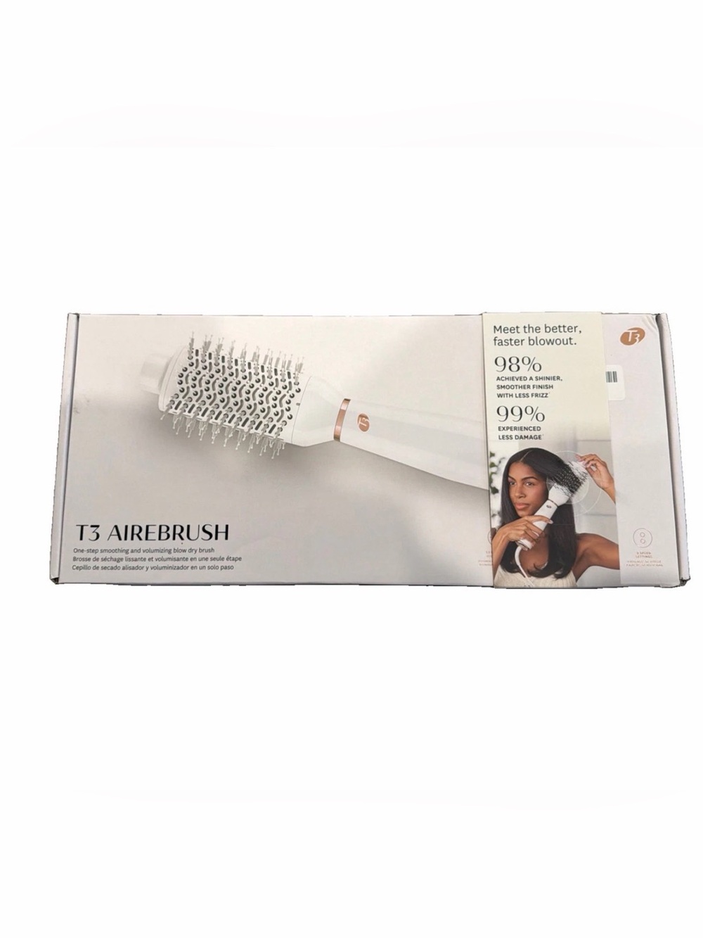 T3 Airebrush Smoothing and Volumizing Hair Blow Dryer Brush NWT